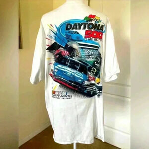Vintage 1997 Daytona 500 Nascar Single Stitch Shirt Size XL Graphic Tee NICE